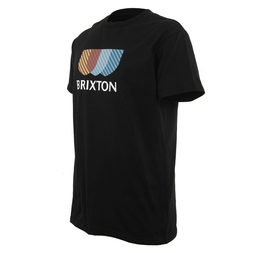 Polera Brixton Men Black Shield Logo