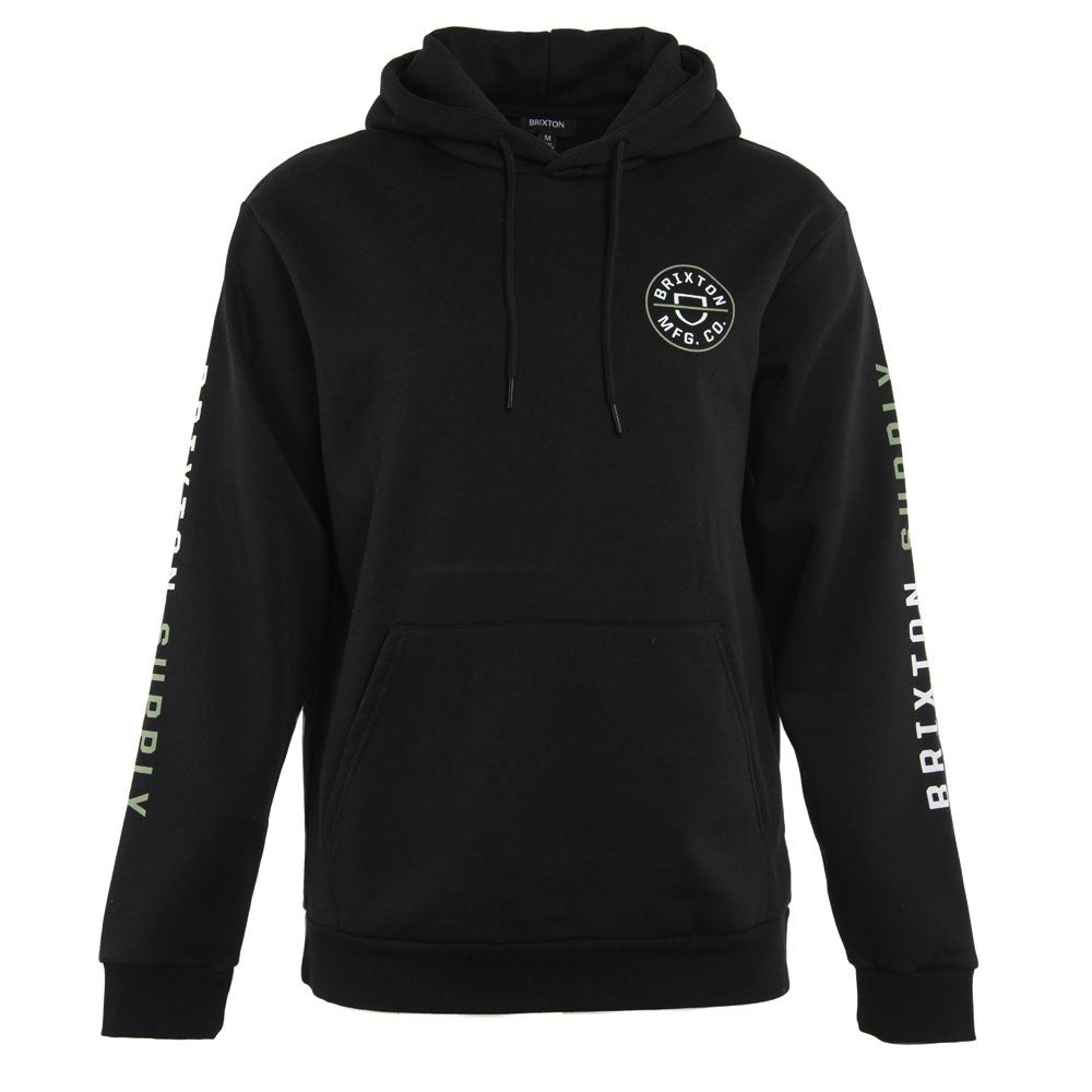 Poleron Brixton Men Hoodie Logo Black White Green