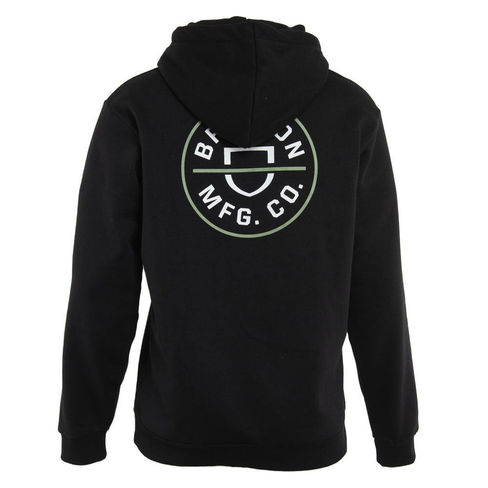 Poleron Brixton Men Hoodie Logo Black White Green