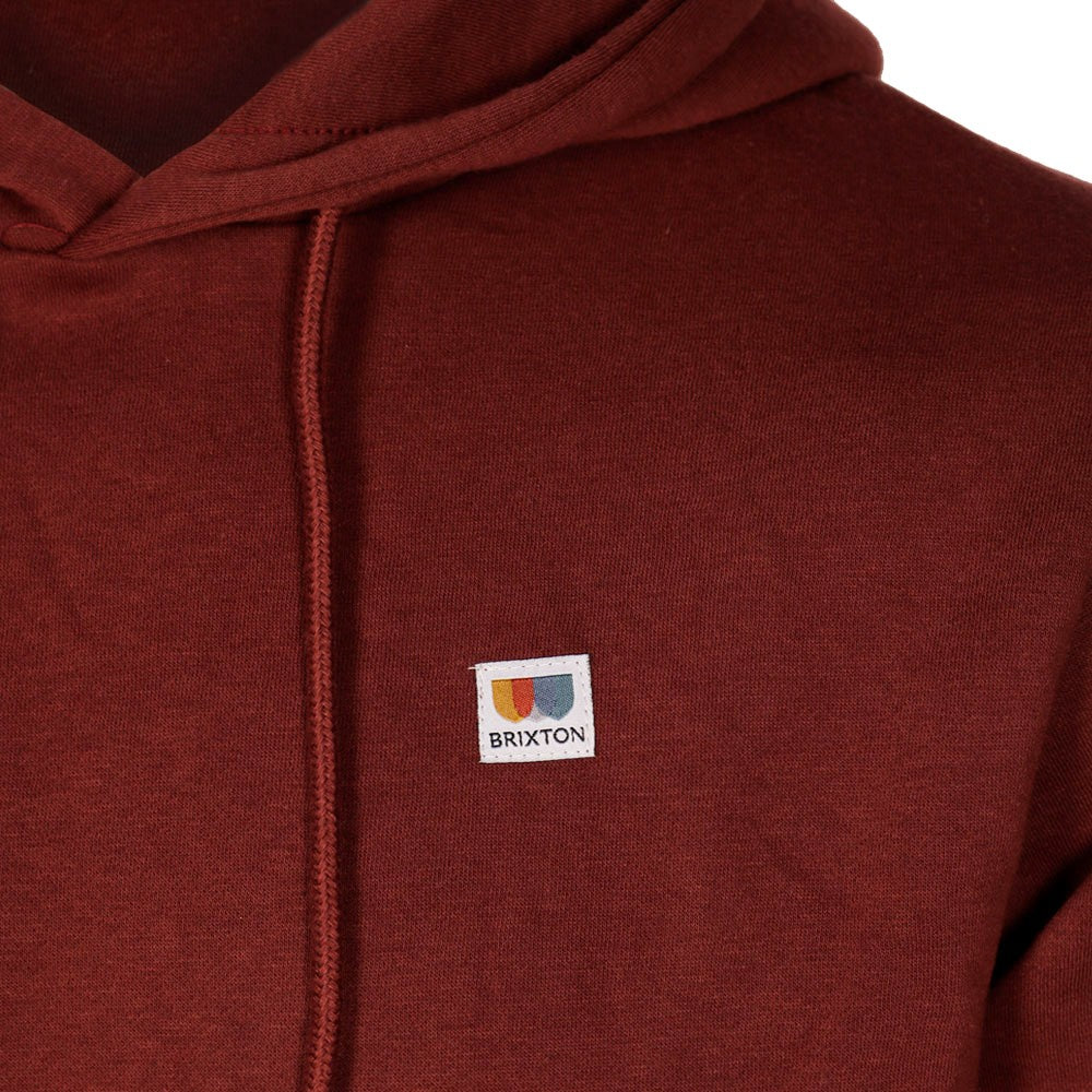 Poleron Brixton Men Hoodie Burgundy Logo