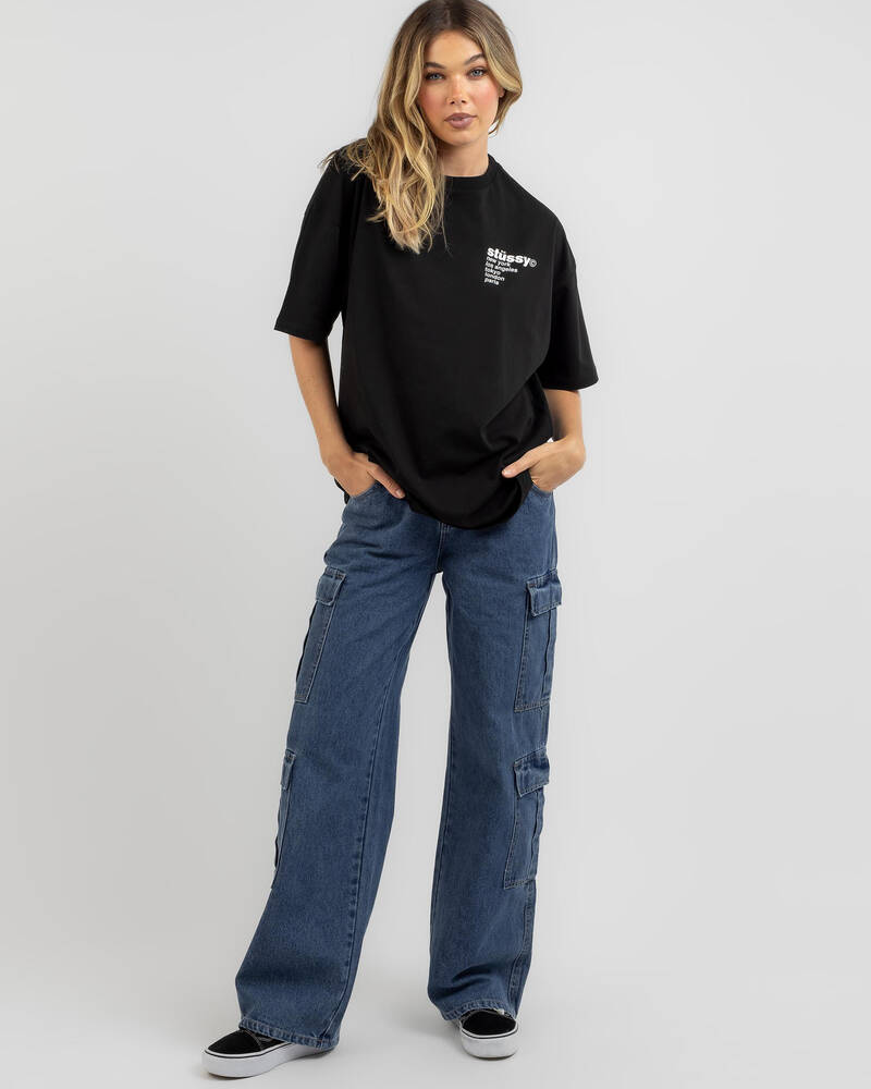 Polera STÜSSY Strawberry black