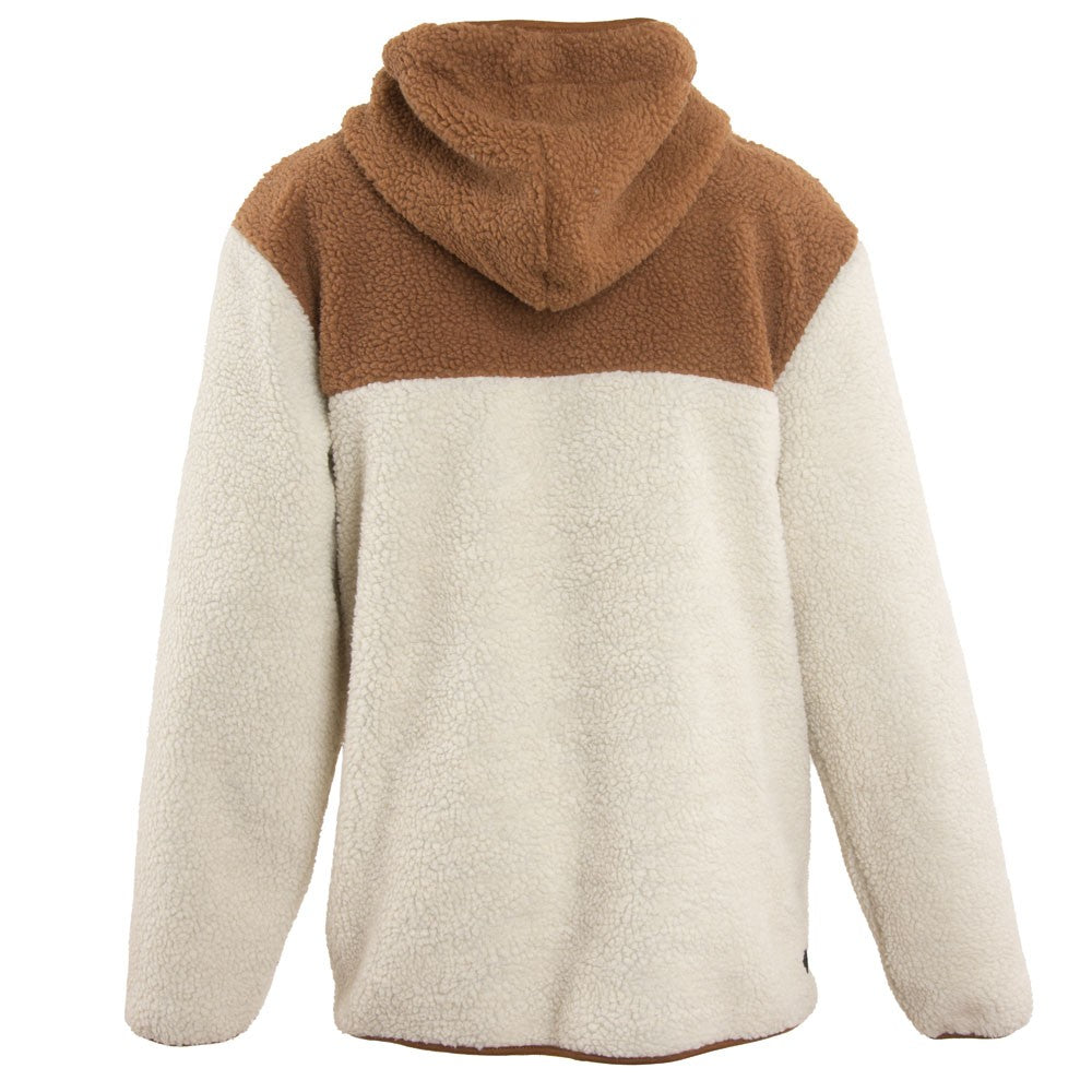 Poleron Nixon Men Sherpa Full Zipper Beige Brown