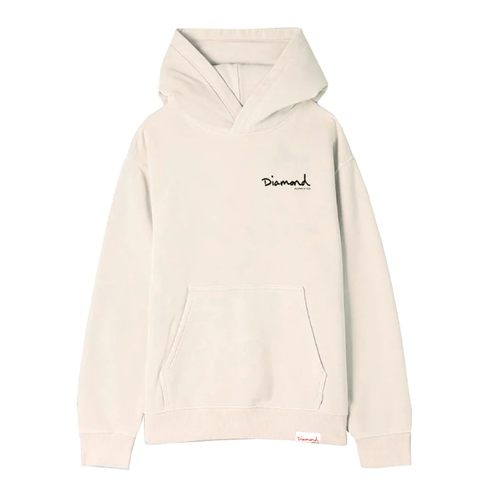 POLERON DIAMOND OG SCRIPT HOODIE SAND X GRIP