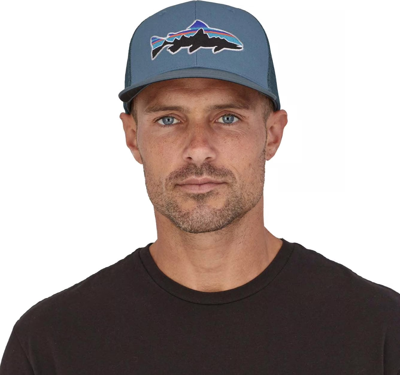 Jockey Patagonia Fitz Roy Trout Trucker Hat Azul
